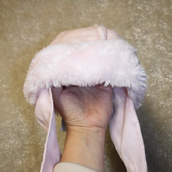 Mini Wear Trapper Hat (ear flap), Light Pink, Size 12-24 mo - Picture 2 of 6